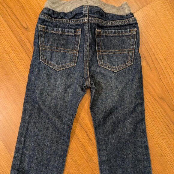 Boys 18-24 Months The Children's Place Pull On Elastic Waist Drawstring Jeans - Picture 4 of 4